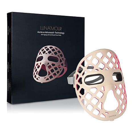 LunaMour AuraLux Advanced LED - Infrared Face Therapy Mask (Lifetime Warranty)