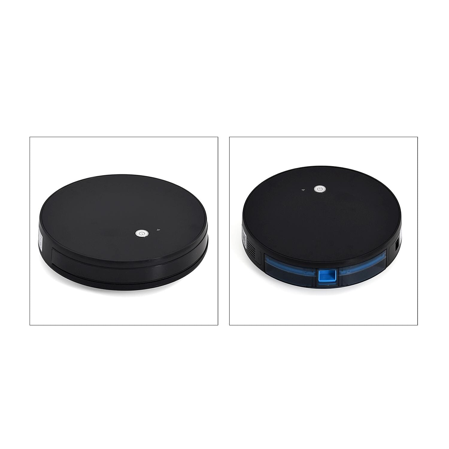 ROBOT Vacuum - Sweeps, Sucks & Mops with Remote or App Controlled, Quiet 60dB - Black & Blue