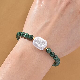 https://tjcuk.sirv.com/Products/82/3/8233744/Malachite-White-Shell-Pearl-Beads-Bracelet-in-Yellow-Gold-Plated-Sterl_8233744_2.jpg?w=342&h=342