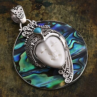 https://tjcuk.sirv.com/Products/82/3/8234031/Ox-Bone-Sleeping-Beauty-Turquoise-Abalone-Shell-Pendant-Sterling-Silve_8234031_1.jpg?w=342&h=342