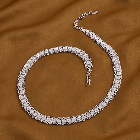 Royal Bali Collection Sterling Silver Necklace (Size 18 - 2 Ext), Silver Wt. 25.80 Gms.