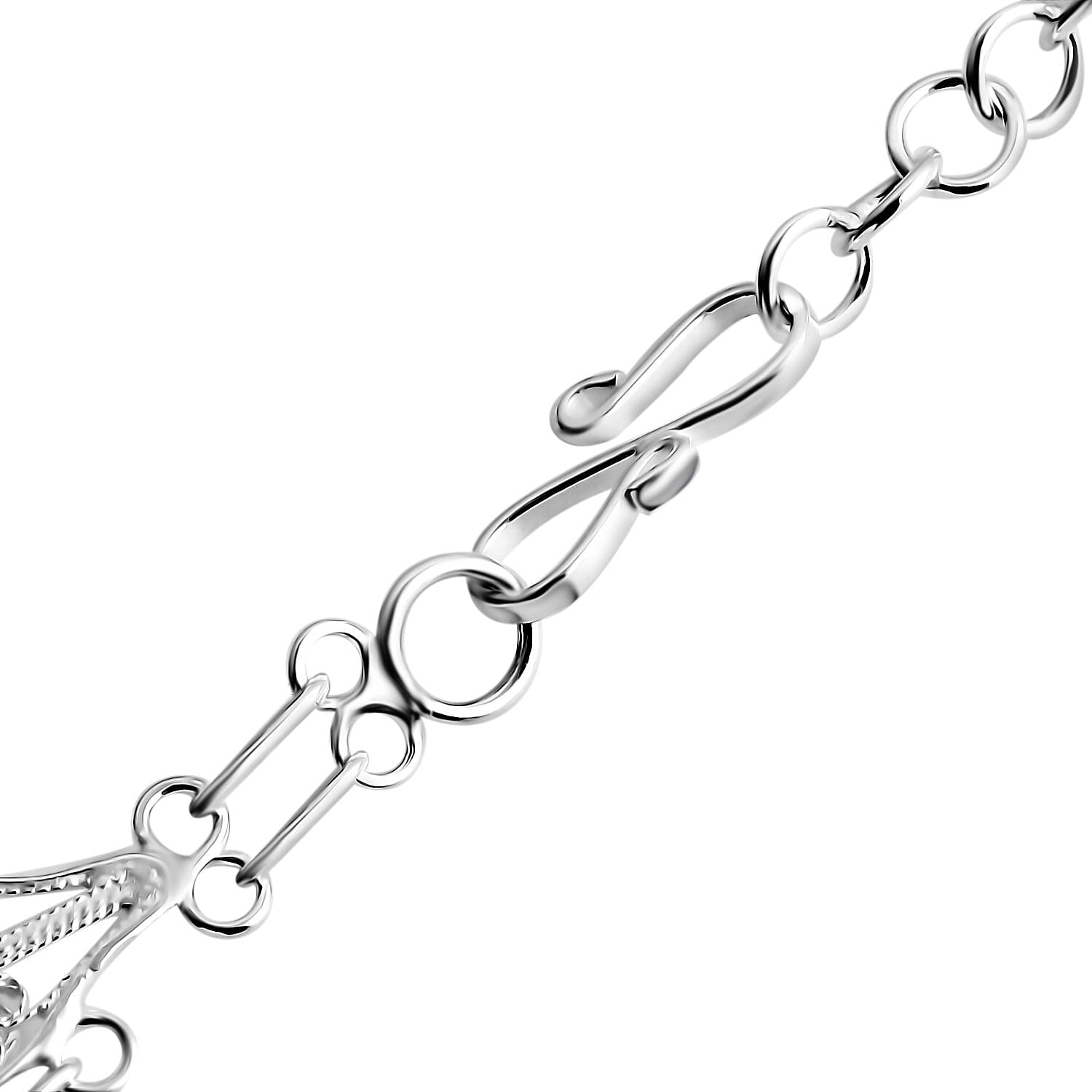 Royal Bali Collection Sterling Silver Necklace (Size 18 - 2 Ext), Silver Wt. 25.80 Gms.