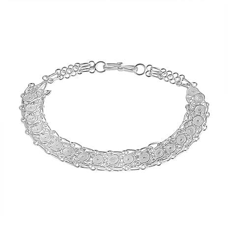 Royal Bali Collection Sterling Silver Bracelet (Size 8), Silver Wt. 8.65 Gms.