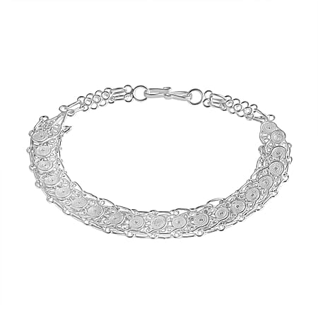 Royal Bali Collection Sterling Silver Bracelet (Size 8), Silver Wt. 8.65 Gms. Royal Bali Collection Sterling Silver Bracelet (Size 8), Silver Wt. 8.65 Gms.