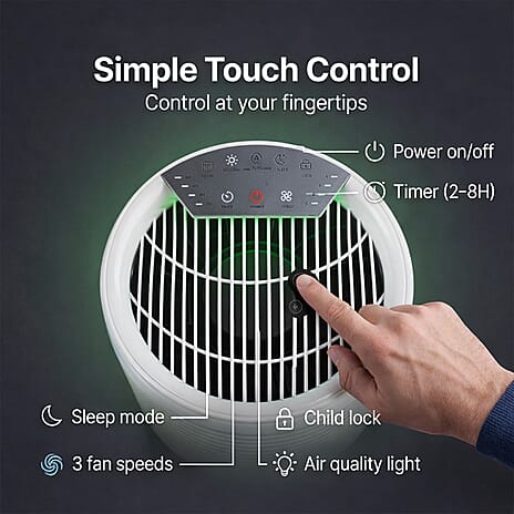 Princess Smart App Controlled Air Purifier 160 - White