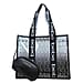 BEBE Leather Tote Bag with Insert Pouch - Black