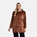 La Marey Super Soft & Warm Luxurious Sherpa Oversize Hoodie (One Size) - Brown