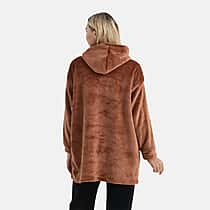 La Marey Super Soft and Warm Luxurious Sherpa Oversize Hoodie (One Size)