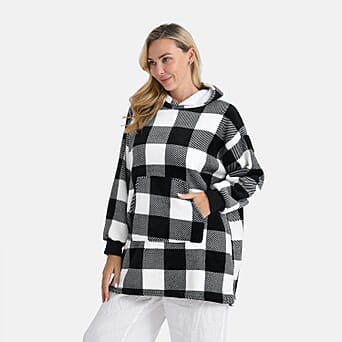 https://tjcuk.sirv.com/Products/82/3/8234404/Tamsy-Super-Soft-Fleece-Checkered-Oversize-Hoodie-One-Size-Black-White_8234404_2.jpg?w=342&h=342