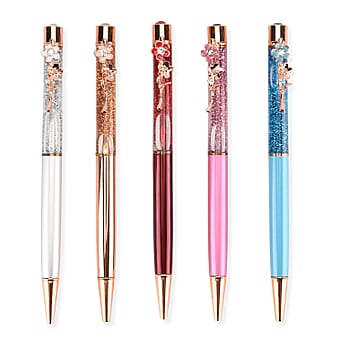 https://tjcuk.sirv.com/Products/82/3/8234473/Set-of-5-Ballpoint-Black-Ink-Pens-with-Flower-Accents-inc-Extra-5-Blue_8234473_2.jpg?w=342&h=342