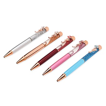 https://tjcuk.sirv.com/Products/82/3/8234473/Set-of-5-Ballpoint-Black-Ink-Pens-with-Flower-Accents-inc-Extra-5-Blue_8234473_3.jpg?w=342&h=342