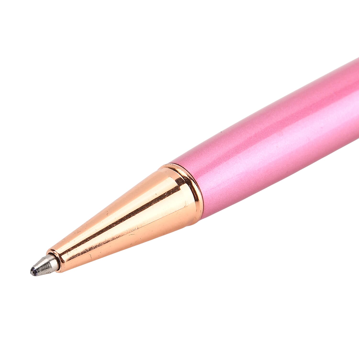 Set of 5 Ballpoint Black Ink Pens with Flower Accents - inc. Extra 5 Blue Ink