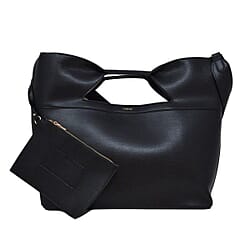 BEBE Leather Tote Bag (Size 13x8x15 cm) - Black