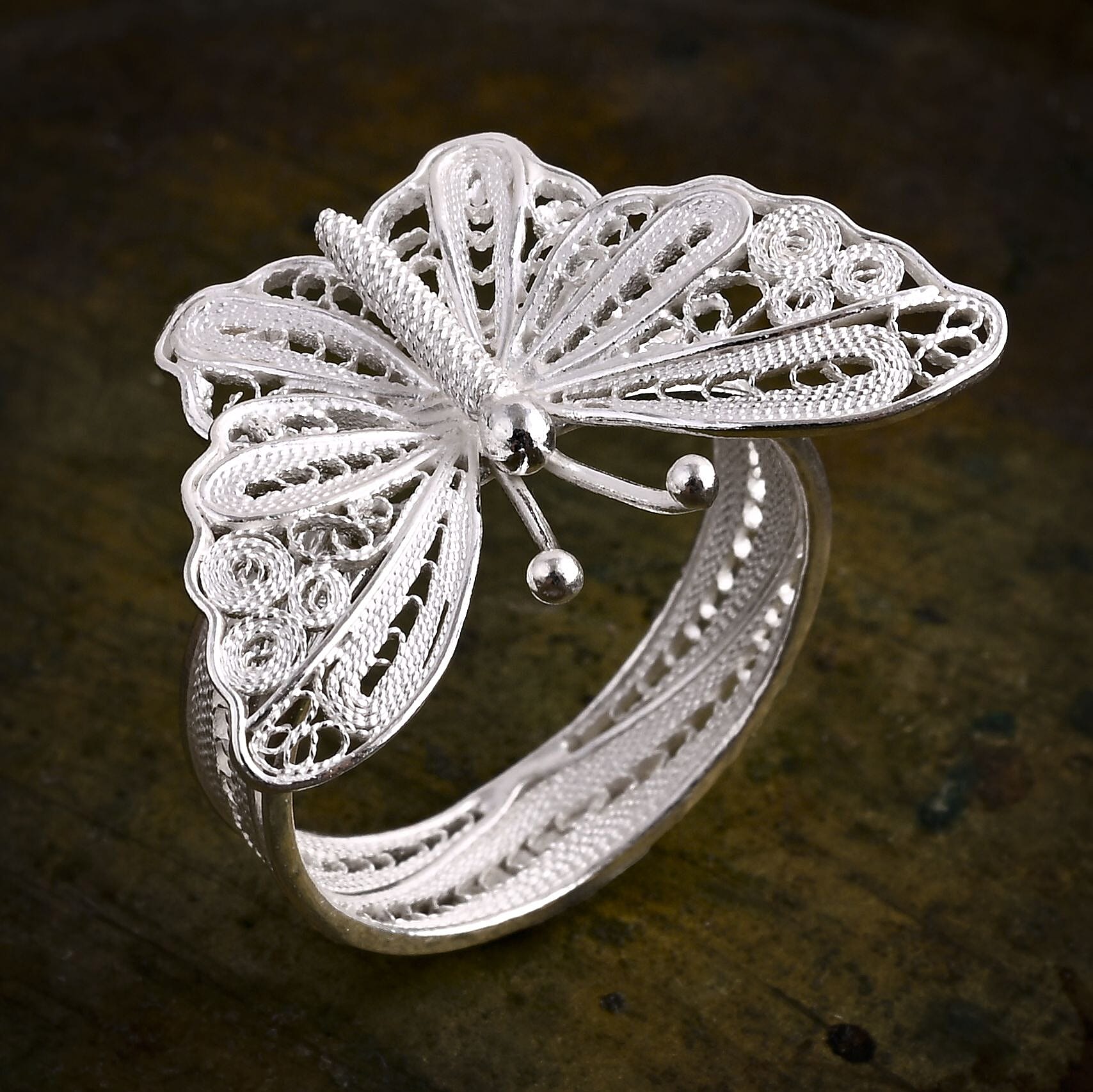 Bali Legacy Sterling Silver Butterfly Ring