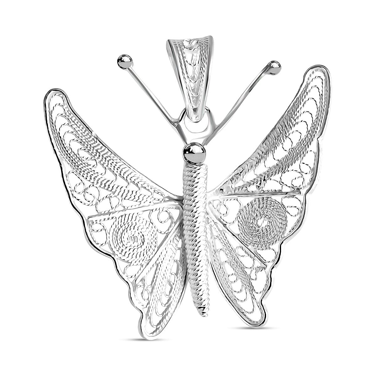 Sterling Silver Butterfly Pendant