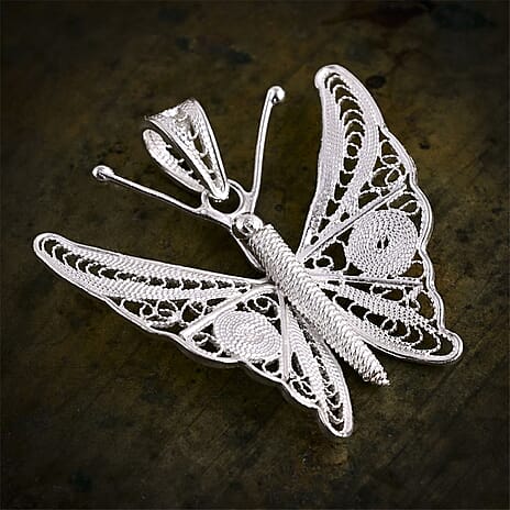 Sterling Silver Butterfly Pendant