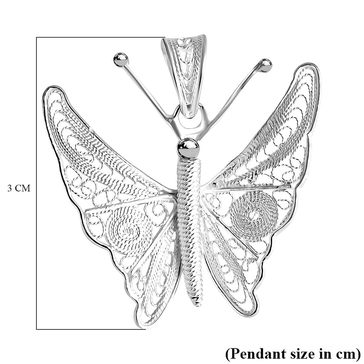 Sterling Silver Butterfly Pendant