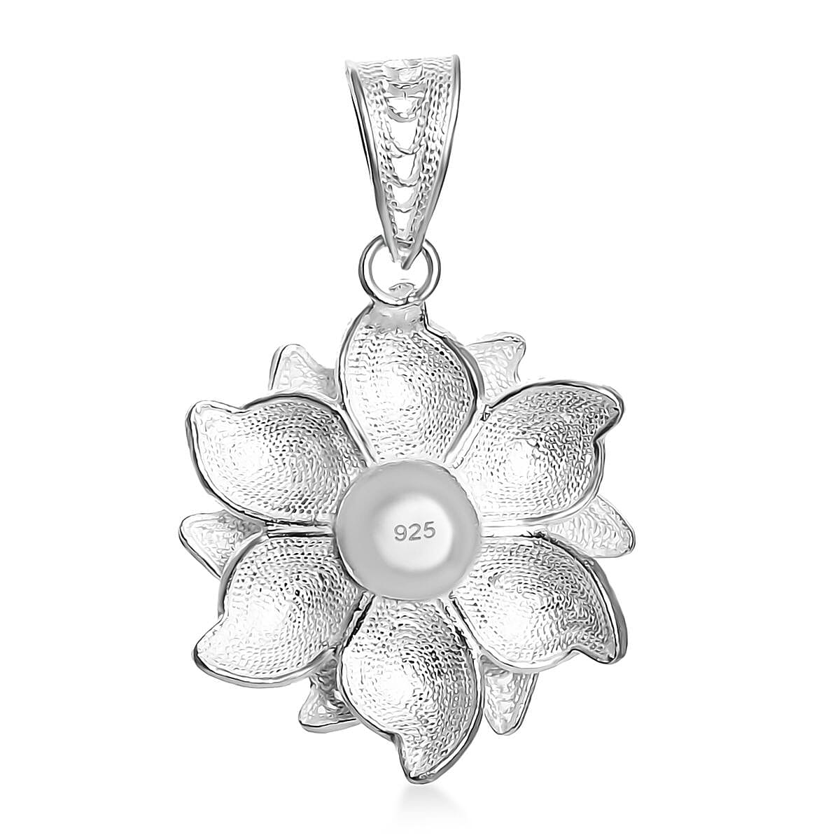 Royal Bali Collection Sterling Silver Flower Pendant