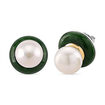 https://tjcuk.sirv.com/Products/82/3/8235026/White-Shell-Pearl-Green-Jade-Earring-with-Push-Back-in-Two-Tone-Platin_8235026.jpg?w=342&h=342