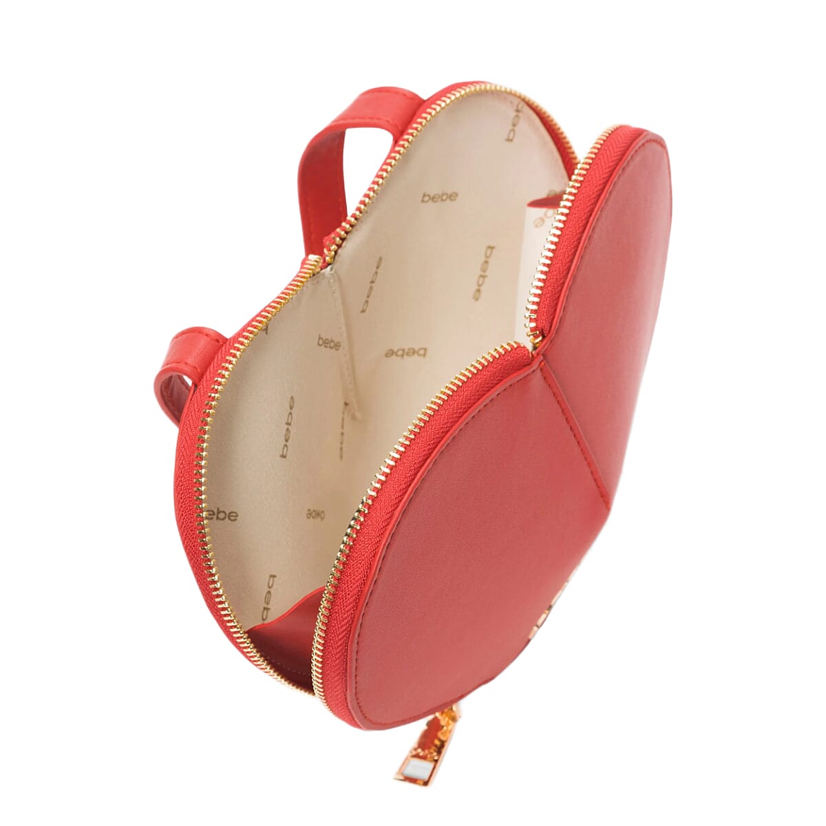 BEBE Crossbody Heart Bag - Red