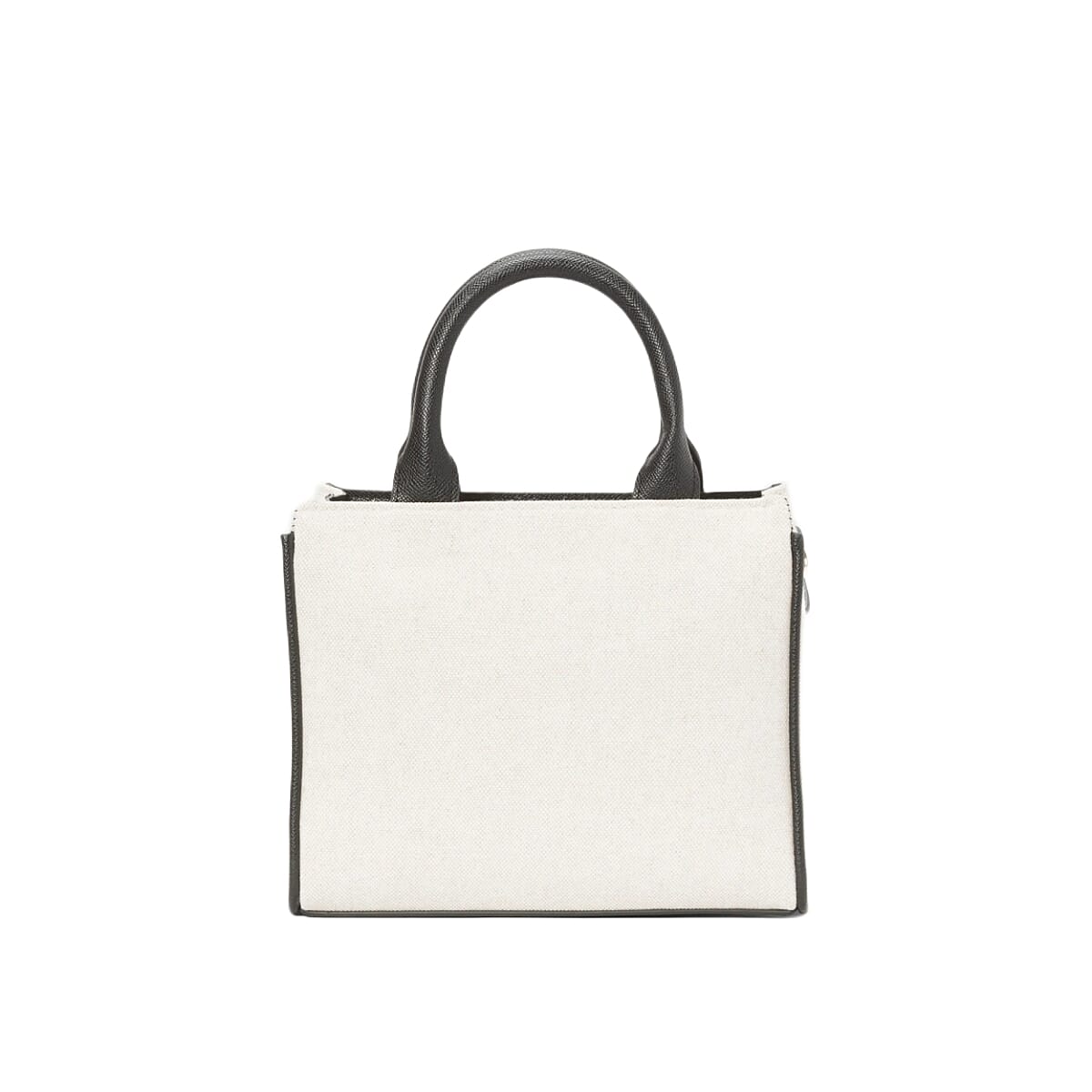 BEBE Vegan Leather Mini Canvas Satchel - Black