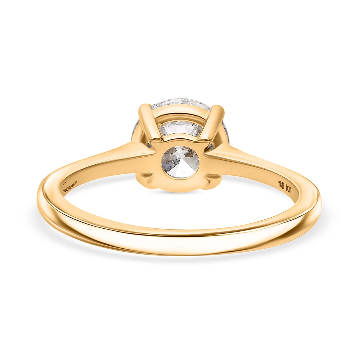 RACHEL GALLEY 18K Yellow Gold IGI Certified (VS-GH) Lab Grown Diamond Ring 2.00 Ct.