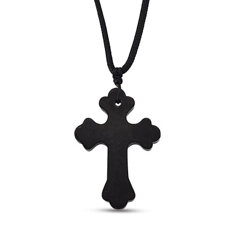 Natural Shungite Stone Cross Pendant 35.00 Ct.