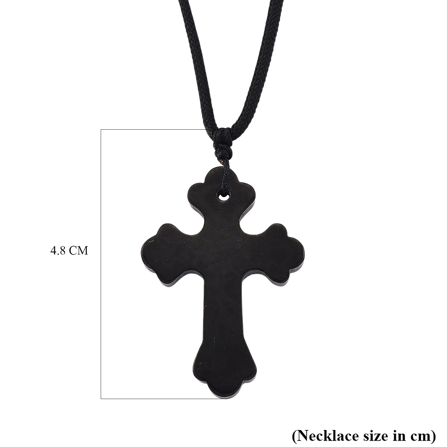 Natural Shungite Stone Cross Pendant 35.00 Ct.