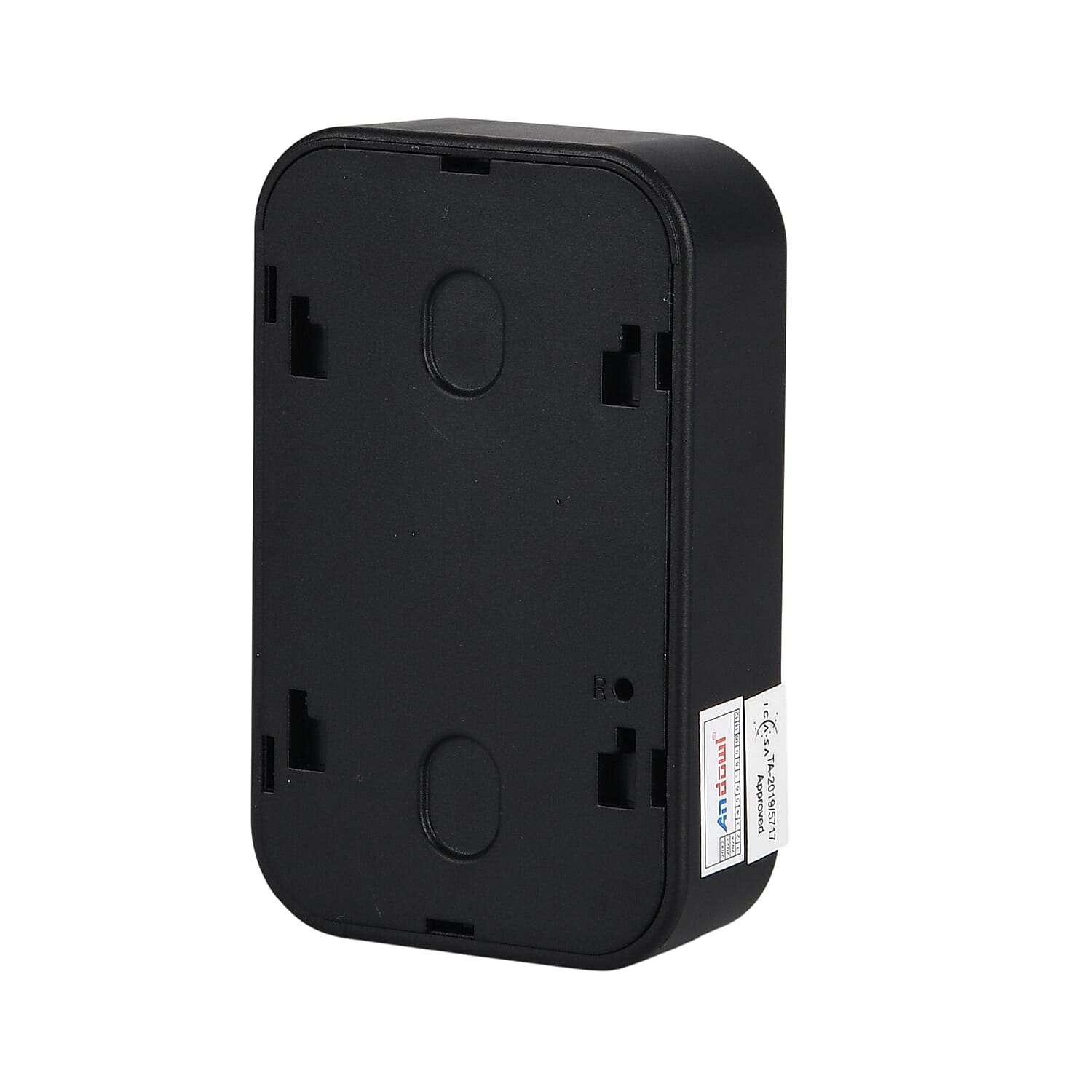 4K Smart Video Doorbell - Wide-Angle Lens, Night Vision, WiFi, 1000mAh Battery, Motion Alerts - 2-Way Talk - Black