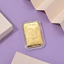 24K Yellow Gold Angel Embossed Collectable