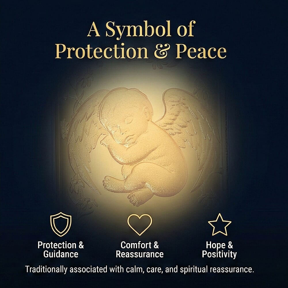 24K Yellow Gold Angel Embossed Collectable