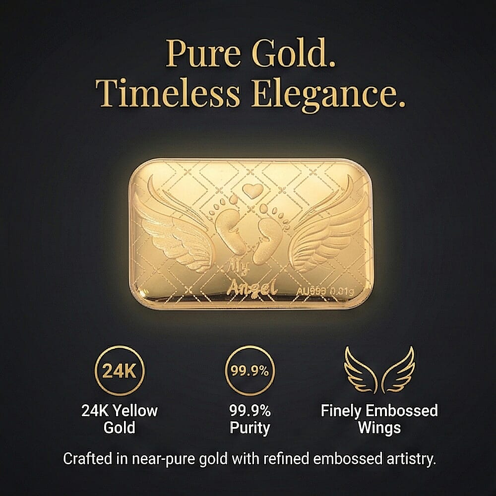 Biggest Gold Deal - 24K Yellow Gold Embossed Wings
