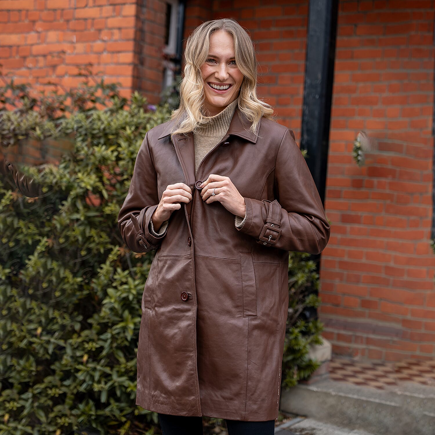 Bolongaro Trevor 100% Longline Leather Jacket 