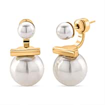 White colour Shell Pearl  Earring