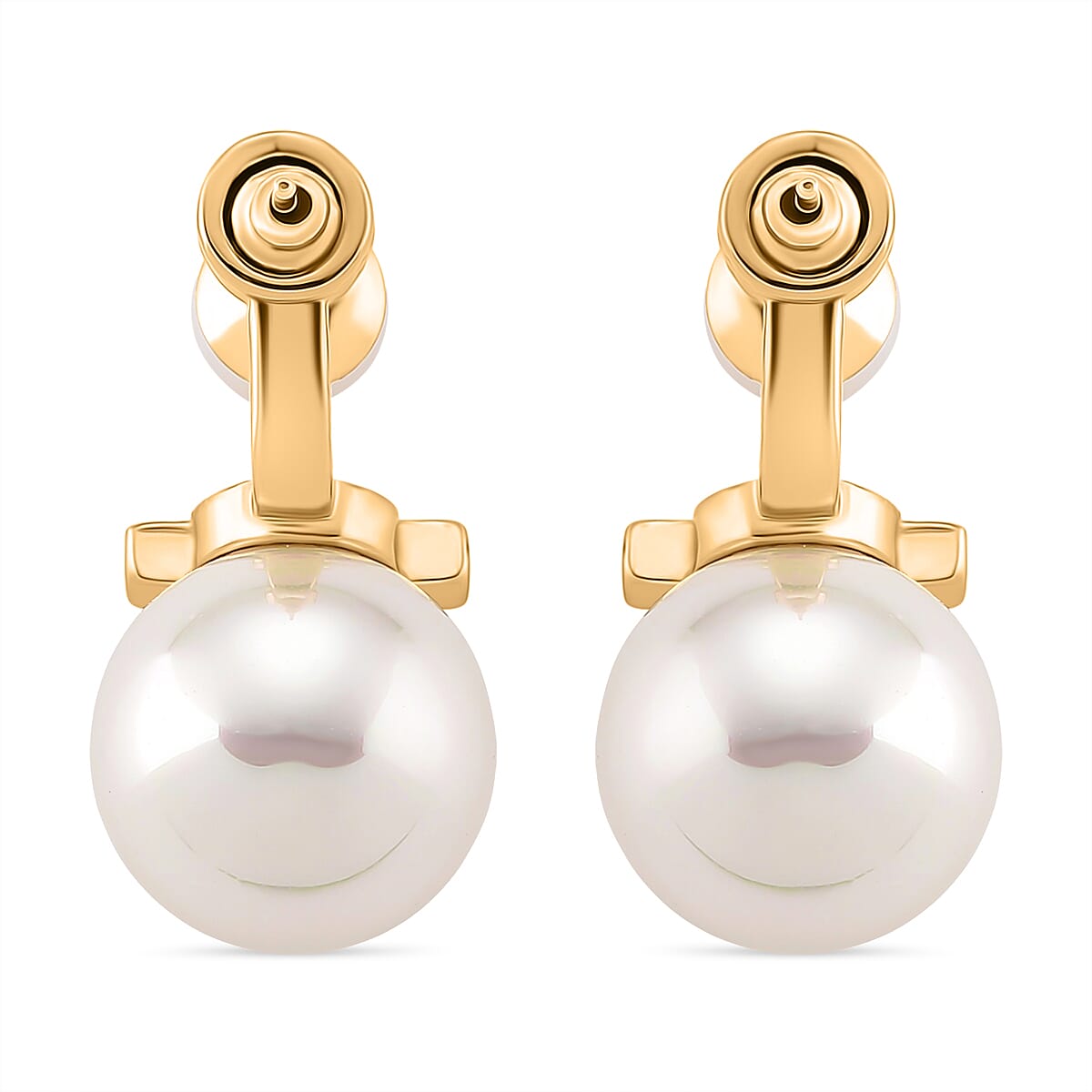 Sleeping Beauty White colour Shell Pearl Beads Earring