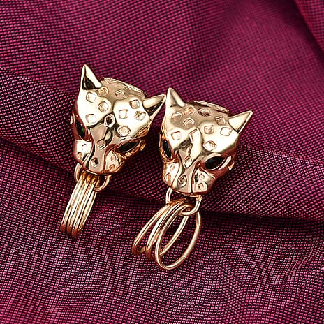 Designer Inspired - Panther Natural Chrome Diopside Earring