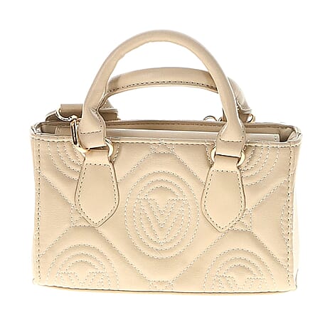 Valentino Orlandi Vegan Leather Tote Bag - Light Taupe