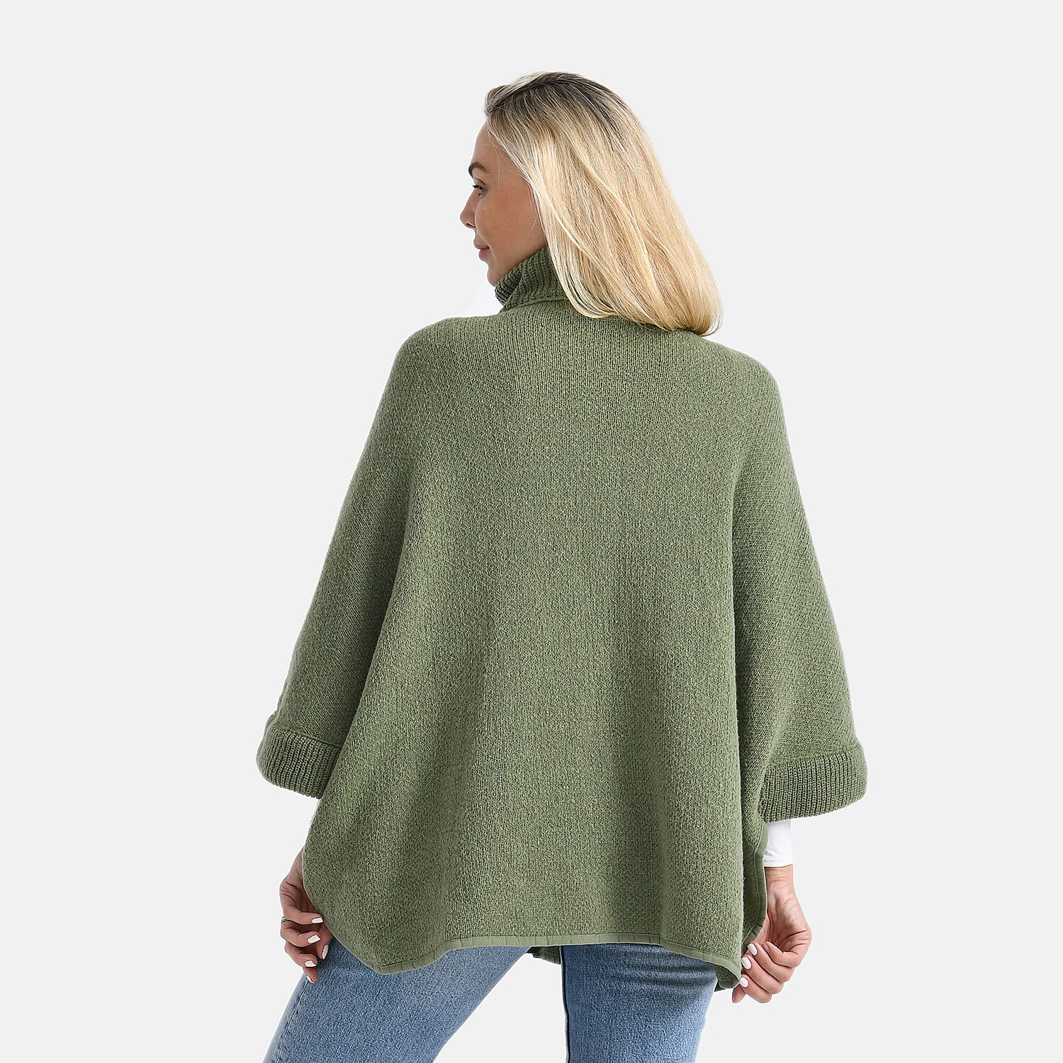 - Maisi High Tie Fleece Cardigan (One Size, 73 x 88 cm) - Green