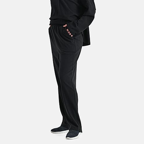 - Maisi Soft Brushed Super Comfort Casual Trousers (Size S) - Black