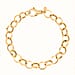 LaBella Fine Italian Jewellery - Handmade Sterling Silver Bracelet (Size - 7.5) with Lobster Clasp in Yellow Gold Plating, Silver Wt. 9.80 Gms.