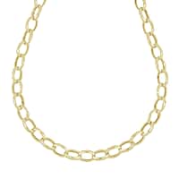 LaBella Fine Italian Jewellery - Handmade Sterling Silver Necklace (Size - 22) with Lobster Clasp in Yellow Gold Plating