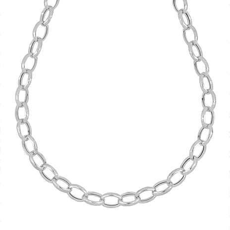 LaBella Fine Italian Jewellery - Handmade Sterling Silver Necklace (Size - 20) with Lobster Clasp
