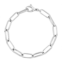LaBella Fine Italian Jewellery - Handmade Sterling Silver Bracelet (Size - 8) with Lobster Clasp, Silver Wt. 8.00 Gms.