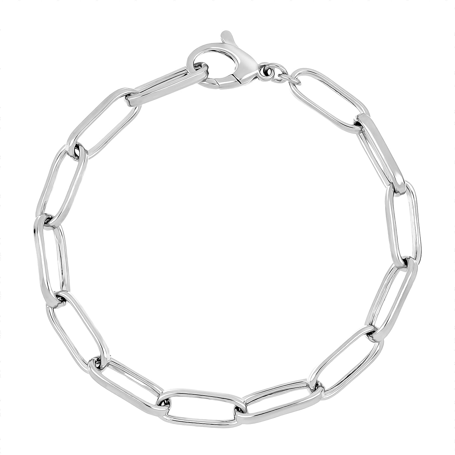 LaBella Fine Italian Jewellery - Handmade Sterling Silver Bracelet (Size 7.5) with Lobster Clasp, Silver Wt. 10.80 Gms.