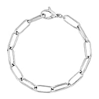 La Bella Fine Italian Jewellery - Handmade 8.1MM Sterling Silver Bracelet (Size - 8) with Lobster Clasp