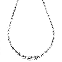 LaBella Fine Italian Jewellery - Handmade Sterling Silver Necklace (Size - 20) with Lobster Clasp, Silver Wt. 22.10 Gms.