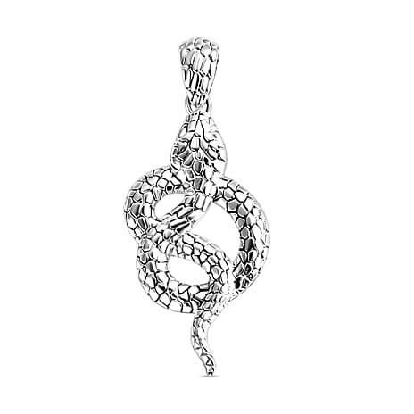 Royal Bali Collection Sterling Silver Snake Pendant