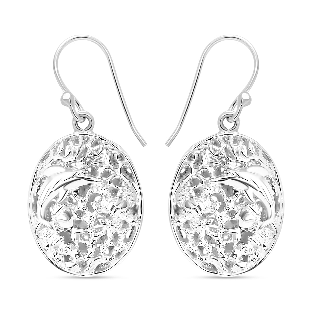 Royal Bali Collection Sterling Silver Earring with Hook, Silver Wt. 6.30 Gms.
