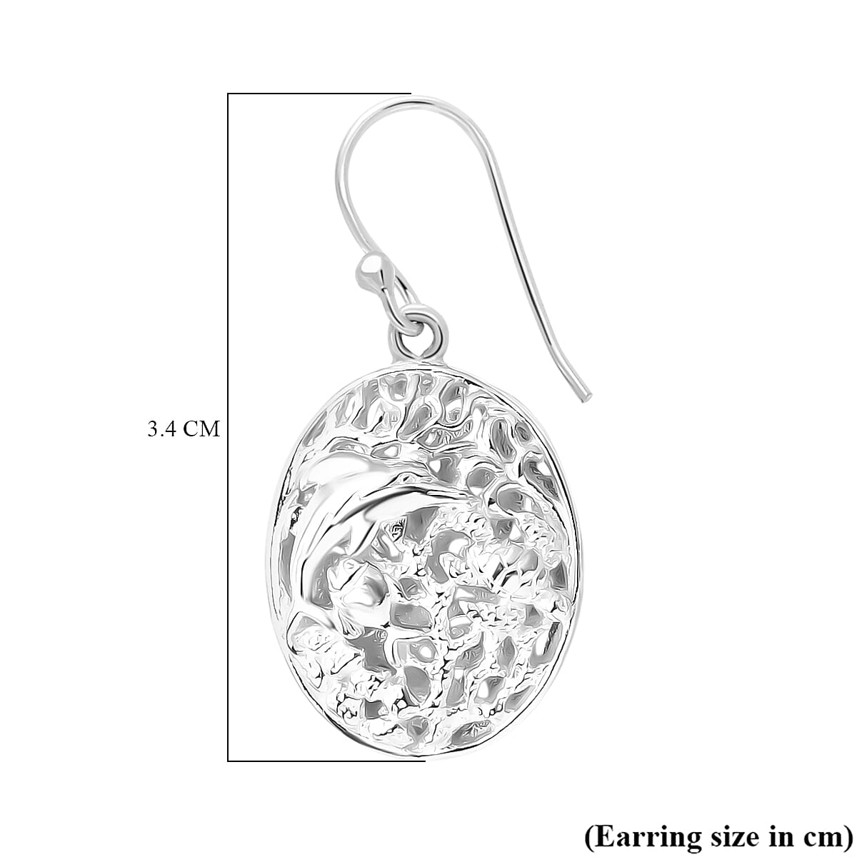 Royal Bali Collection Sterling Silver Earring with Hook, Silver Wt. 6.30 Gms.