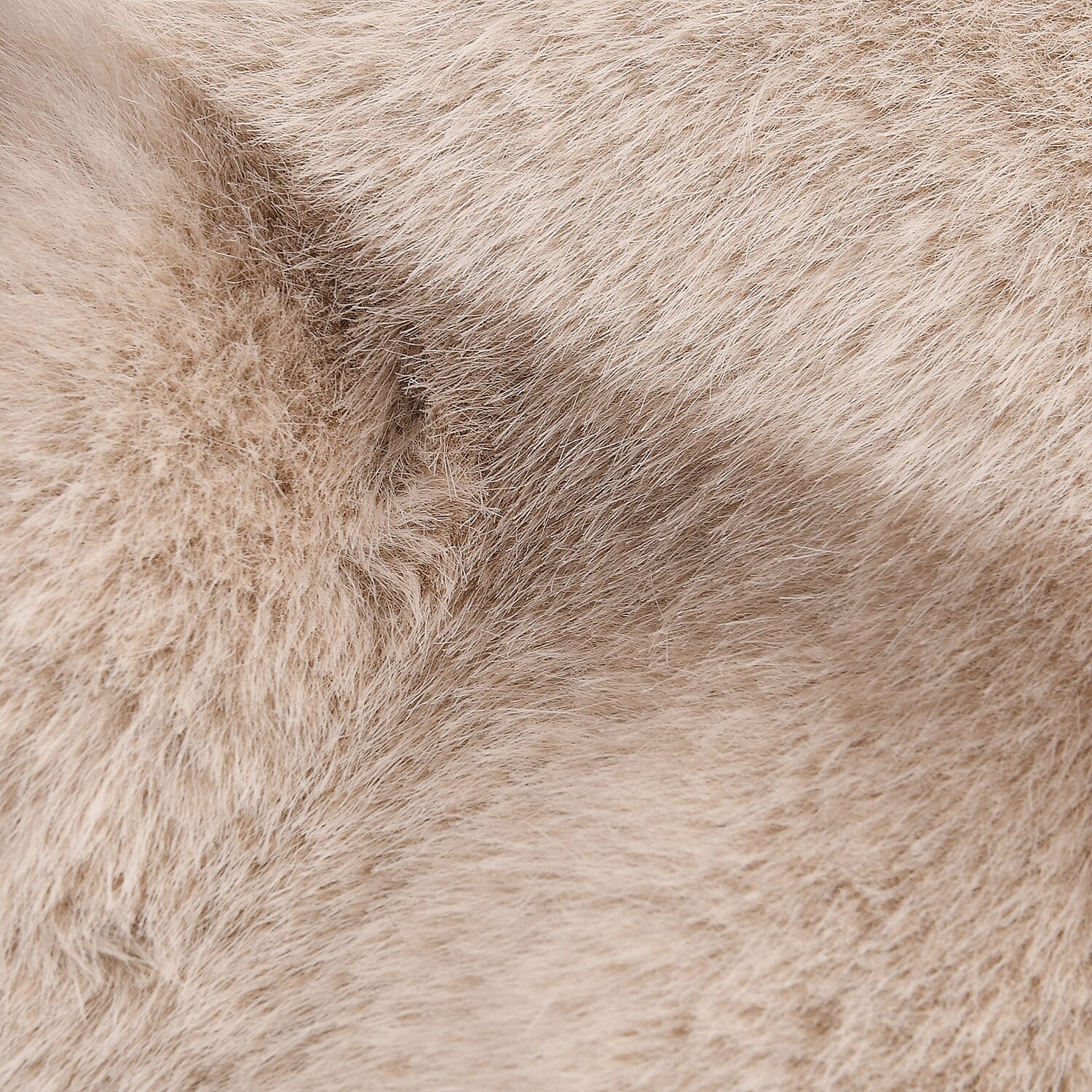 Styled By Super Cozy Faux Fur Mittens (24 x 12 cm, One Size) - Beige